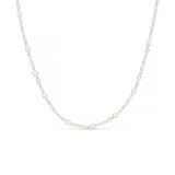 Outlet Aphrodite Pearly Crystal Silver Necklace