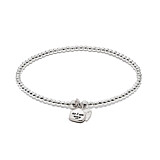 Santeenie Silver Charm Bracelet - Choice of Affirmation
