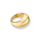 NU & MII Dome Gold Plated Ring