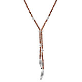 Hematite Lariat Necklace - Copper