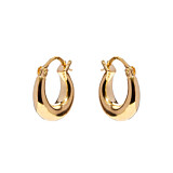 NU & MII Yvette Hoop Gold Plated Earrings