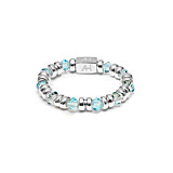 Kaleidoscope Silver Ring  Stack - Choice of Colour
