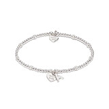 Treasured Silver Bracelet - Baby Girl & Initial