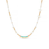 Shangri-La Gold Plated Necklace - White