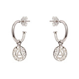 Outlet Solar Plexus Chakra Hoop Silver Earrings