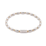 Personalised Samoa Silver and Gold Plated Bracelet