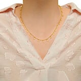 Galaxy of Hearts Gold Necklace
