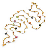 Precious Gold Plated Necklace - Tourmaline
