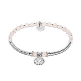 Fleur Sunflower Silver Charm Bracelet
