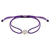 Outlet Crown Chakra Silver Friendship Bracelet - Purple