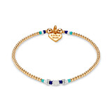 Boho Gold Plated Bracelet - White