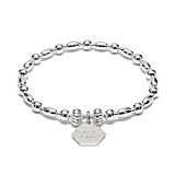 Personalised Amour Silver Bracelet - Engraved