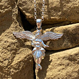 Outlet Gili My Guardian Angel Silver Necklace