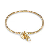 Devotion Pearl Personalised Gold Plated Stack