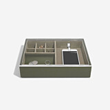 Stackers Olive Green Valet & Acrylic Lid
