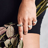 Outlet NU & MII Heart Signet Silver Ring