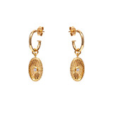 NU & MII Bright Hoop Gold Plated Earrings