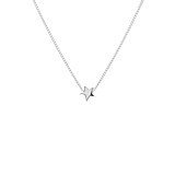 Tiny Boxed Star Silver Necklace