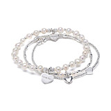 Tiara Trio Silver Bracelet Stack