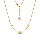 Memory Lane Trio Gold Plated Necklace - Personalised