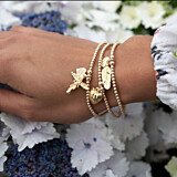 Santeenie Gold Plated Charm Bracelet - My Guardian Angel