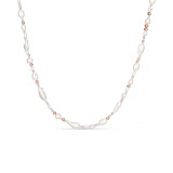Baroque Pearly Blush Silver Necklace
