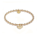 Mini Orchid Gold Charm Bracelet - Fabulous Friend