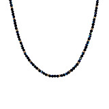 Mini Blisski Gold Plated Necklace - Black Crystal