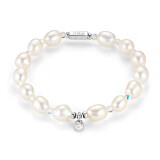 Harmony Pearl Silver Charm Bracelet - Personalised