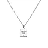 Creation Oblong Silver Necklace - The Earth is our Jewel