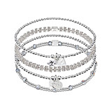 Embrace Silver Bracelet Stack