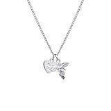 Stay Safe My Guardian Angel Silver Necklace