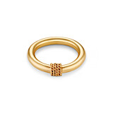 Bahari Rope Gold Plated Ring