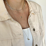 Dachshund Dog Charm Silver Necklace