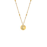 Full Moon Gold Necklace