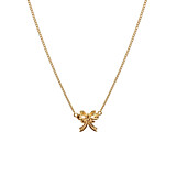 Victoria Bow Gold Plated Necklace