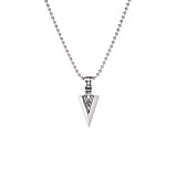 42 Men's Arrow Head Silver Necklace