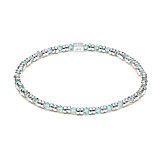 Joy Crystal Silver Bracelet - Sky