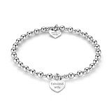 Mini Orchid Silver Charm Bracelet - Fabulous Wife