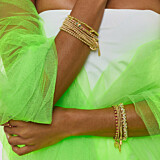 Papillon Gold Plated Bracelet - Neon Hues