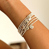 Santeenie Silver Charm Bracelet - Choice of Affirmation