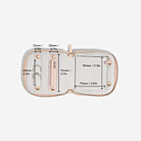 Stackers Compact Jewellery Roll – Blush Pink