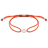 Outlet Sacral Chakra Silver Friendship Bracelet - Orange