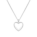 Amorette Heart Silver Necklace