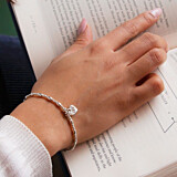 Zodiac Silver Charm Bracelet - Star Sign