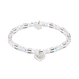 Charming Sparkle Silver Charm Bracelet - You're My Shining Star