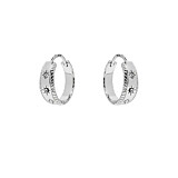 NU & MII Vintage Huggy Hoop Silver Earrings