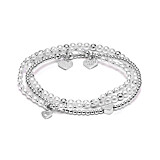 Pearls of Wisdom Silver Bracelet Stack