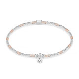 Fiore Posy Silver Charm Bracelet