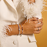 Shimmer 925 Sterling Silver Crystal Ring